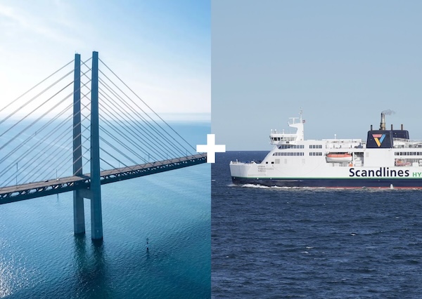 Puttgarden - Rødby z mostem nad cieśniną Øresund